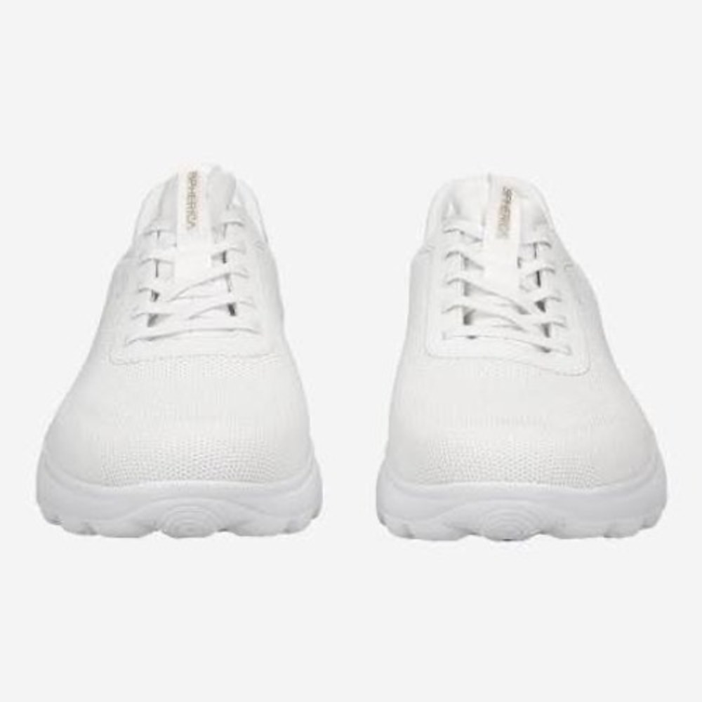 Geox Respira White Leather Low Top Sneakers Gold‎ Heel Tab Womens 10.5 EUR 41